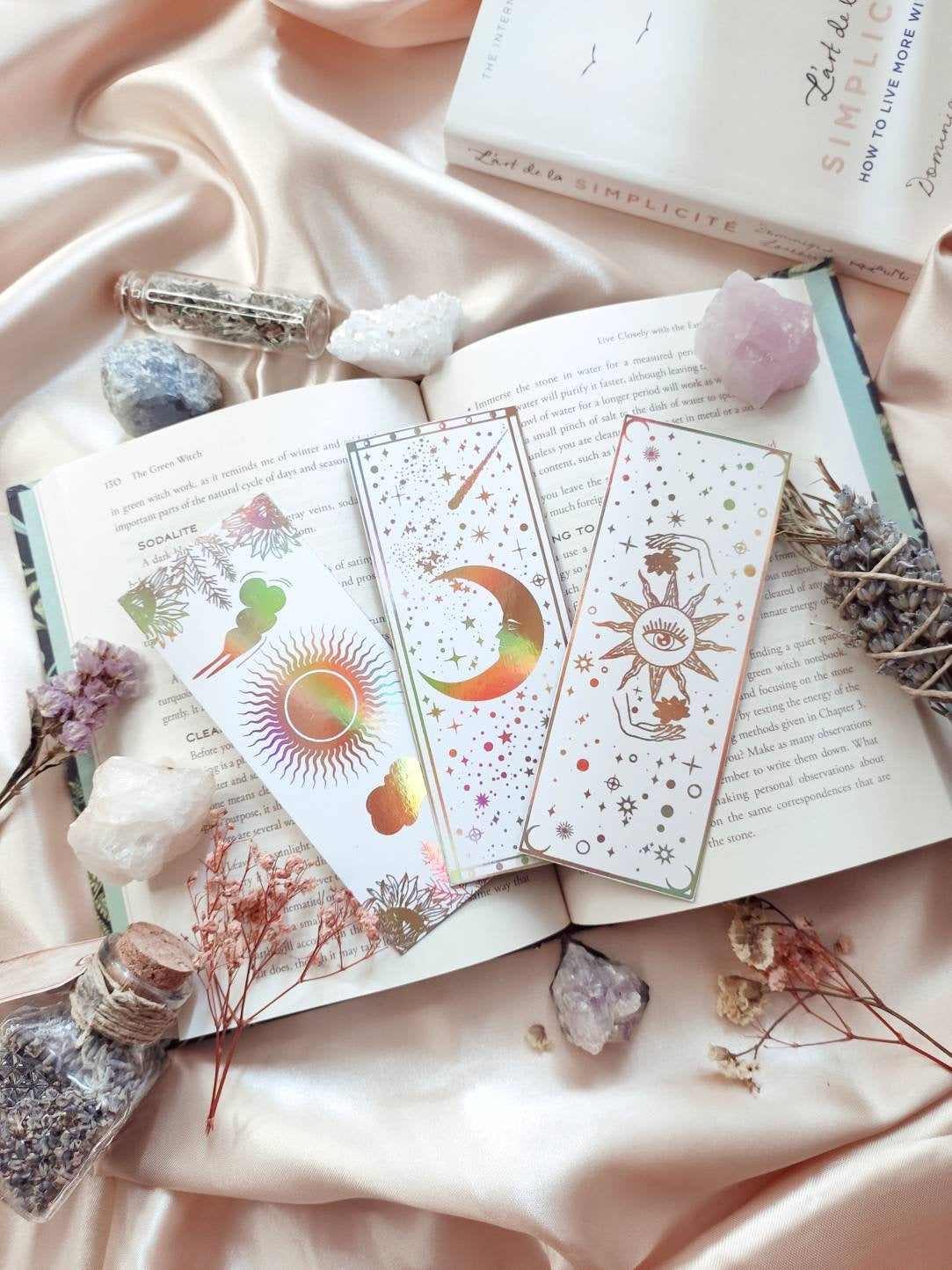 White Bookmarks Set of 3