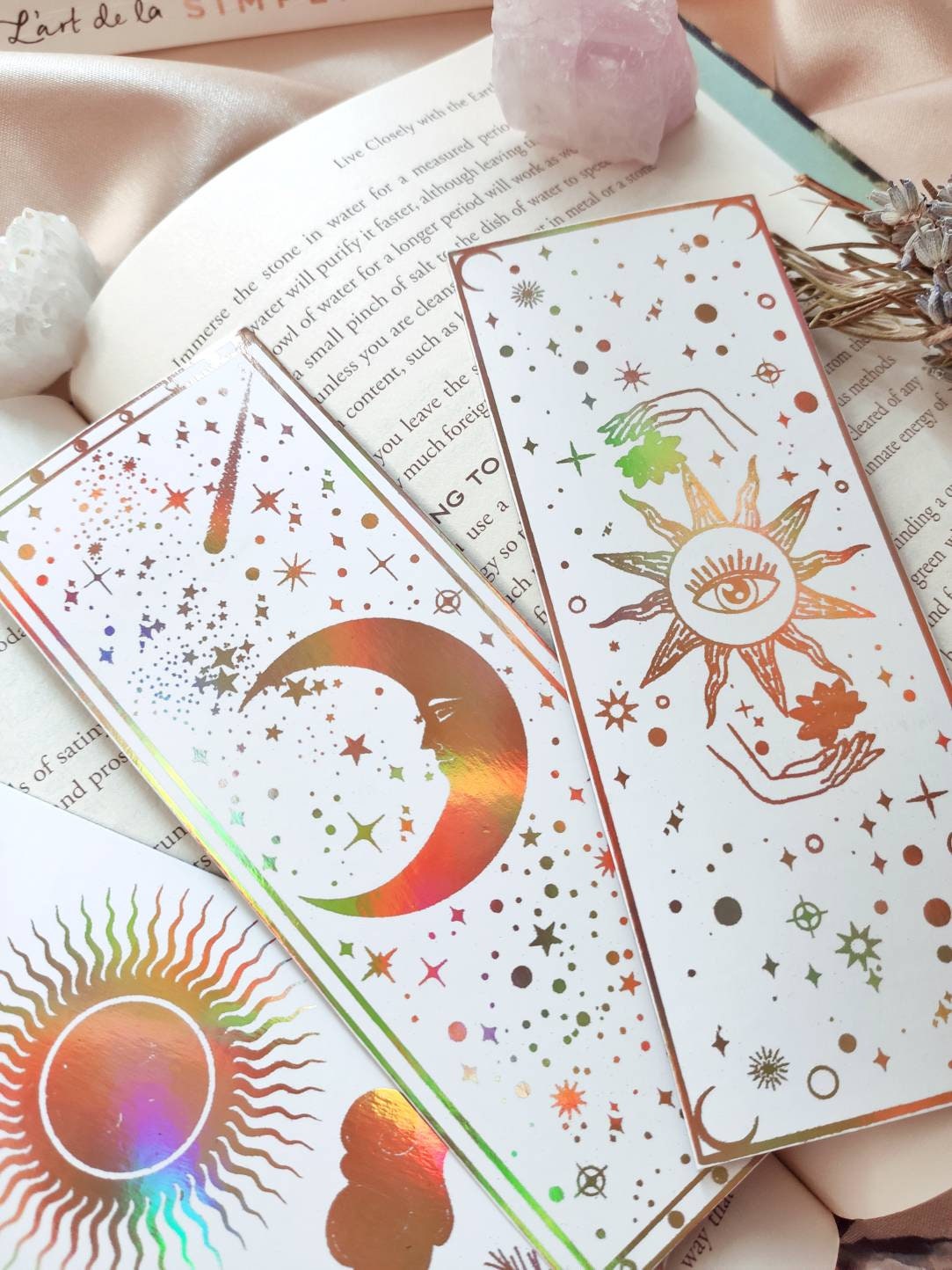 White Bookmarks Set of 3