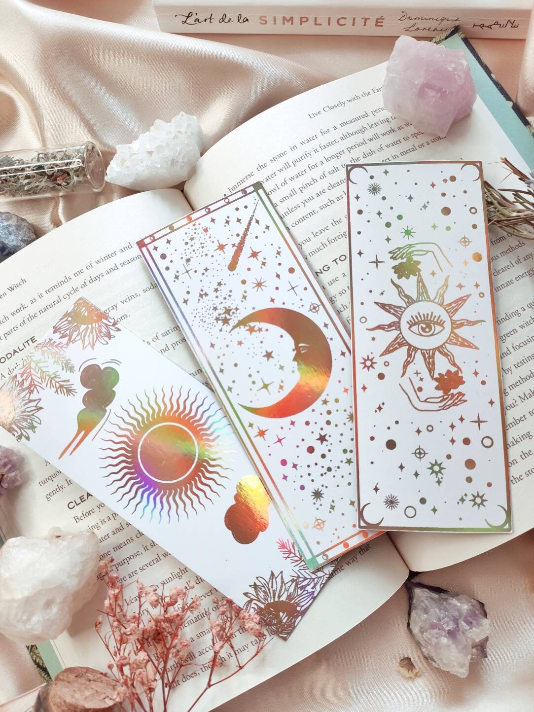 White Bookmarks Set of 3