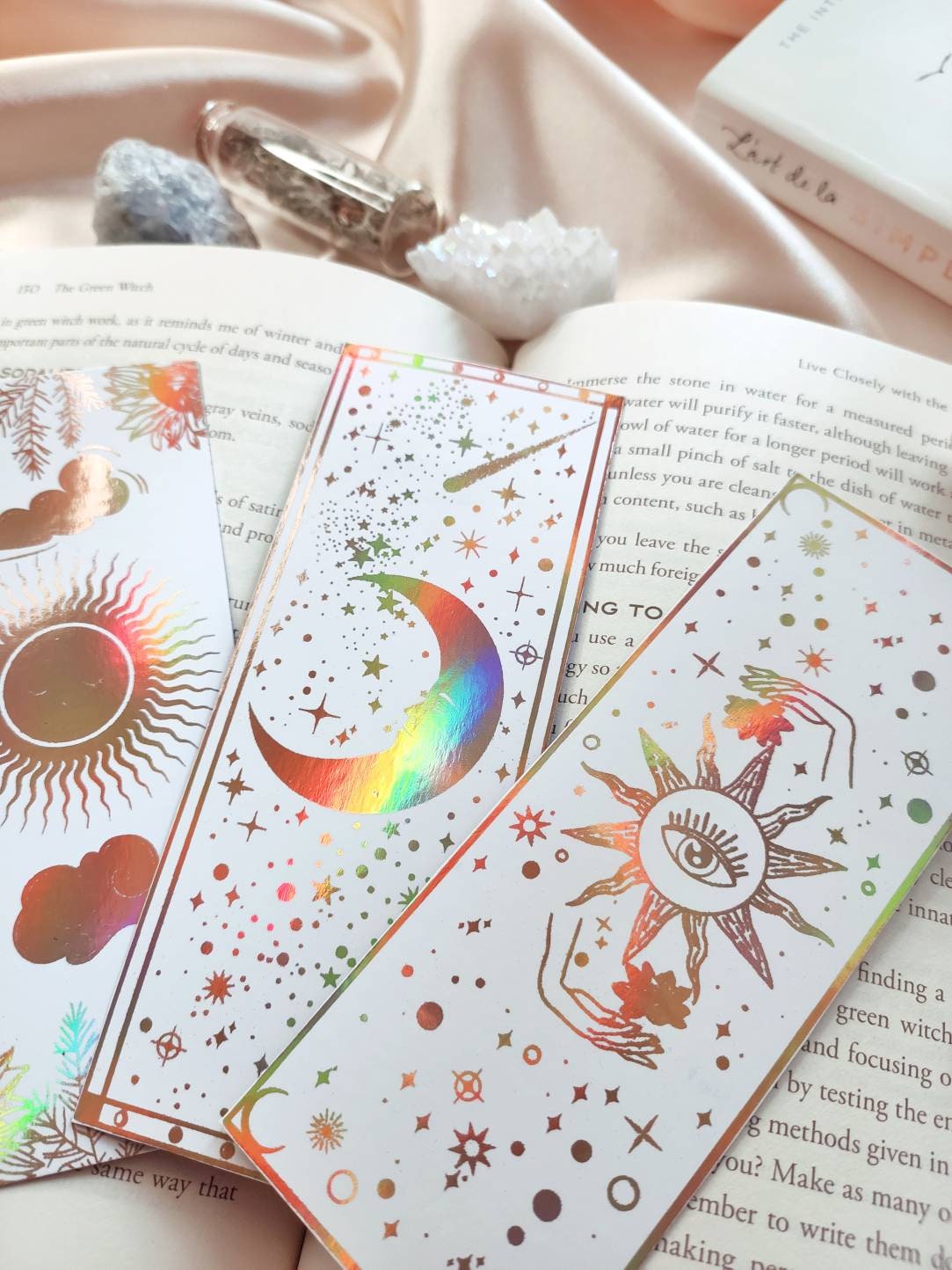 White Bookmarks Set of 3