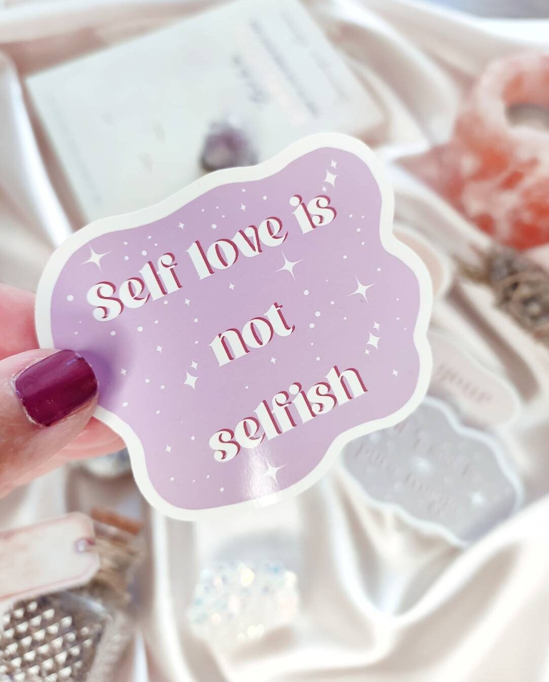 Vinyl & Holograpic Self-Love Sticker