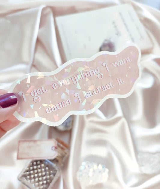 Vinyl & Holograpic Self-Love Sticker