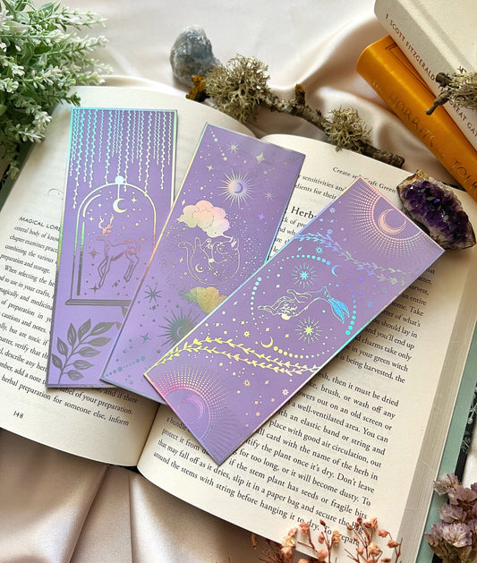 Lavender Bookmarks Set of 3 (450gsm)