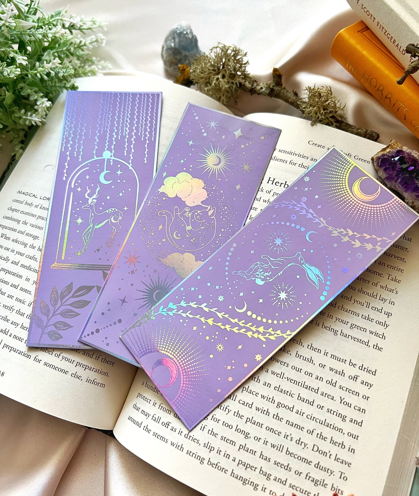 Lavender Bookmarks Set of 3 (450gsm)